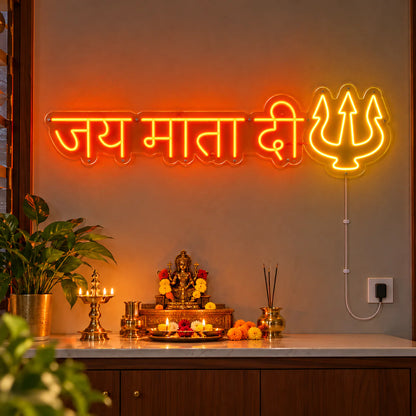 Jai Mata Di Neon Sign