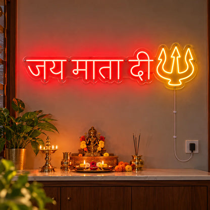 Jai Mata Di Neon Sign