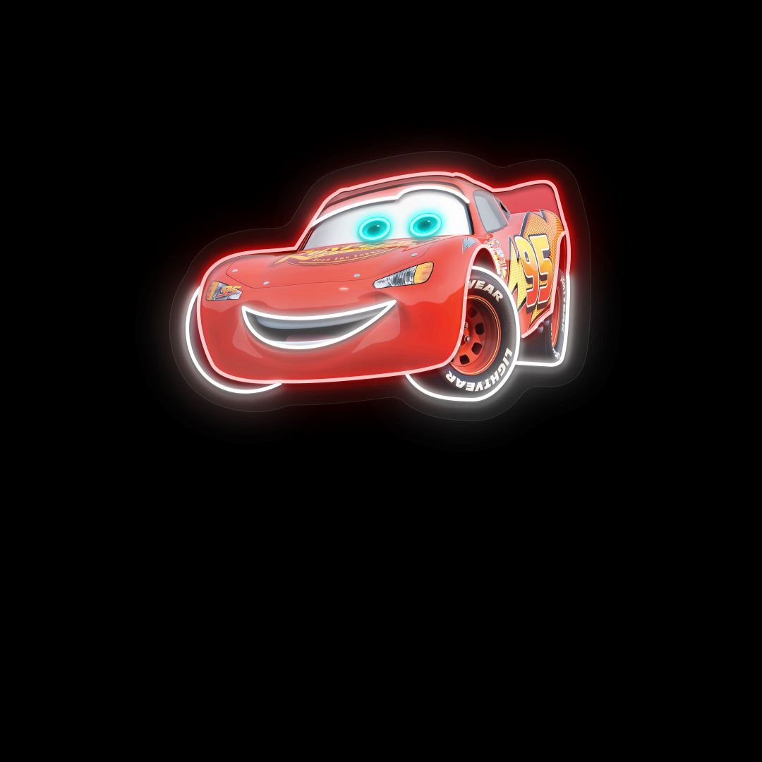 Lightning McQueen Car Neon Sign 