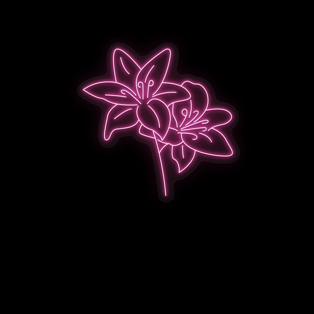 Lily Flower Neon Sign