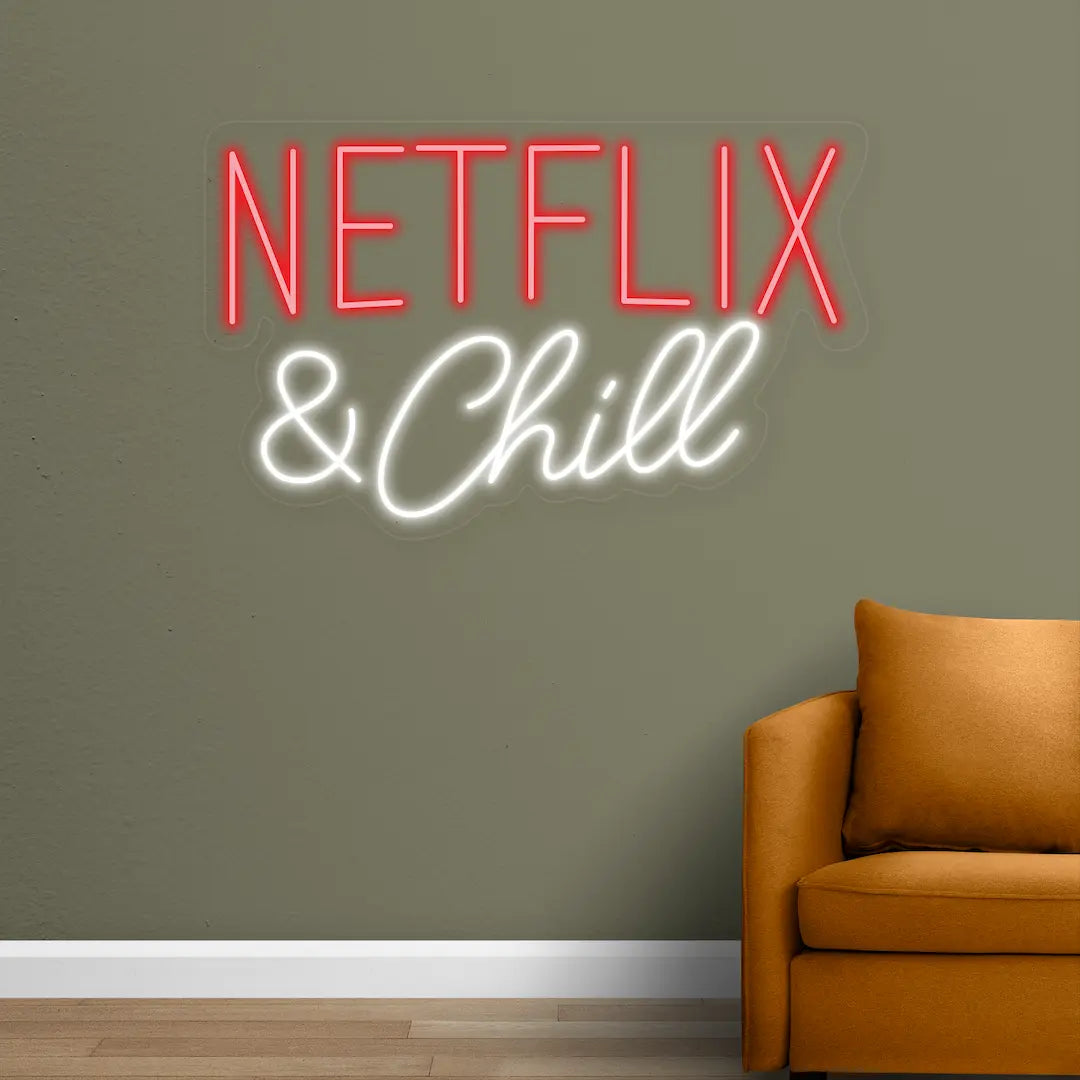 Buy Netflix and Chill Neon Sign – Fun LED Wall Light for Home