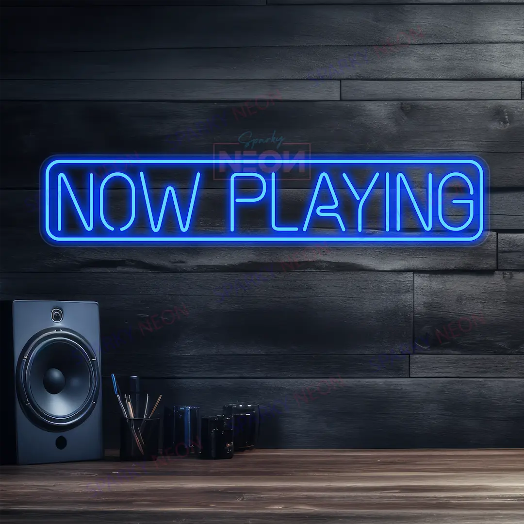 Now Playing Tutorialbackground Now Playing Neon Sign - Customizable LED Lights for Music Lovers