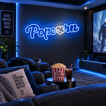 Popcorn Neon Sign