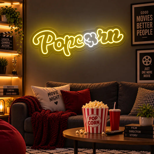 Popcorn Neon Sign