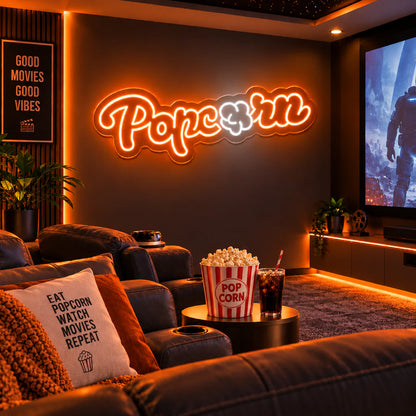 Popcorn Neon Sign