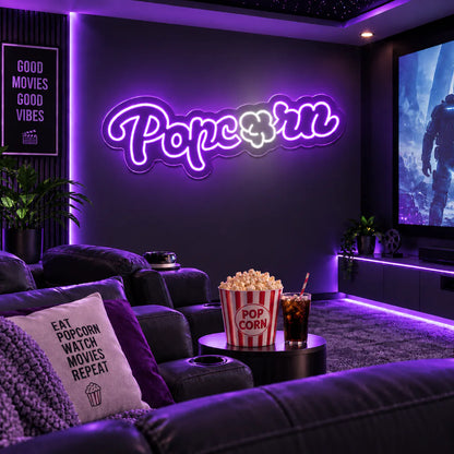 Popcorn Neon Sign
