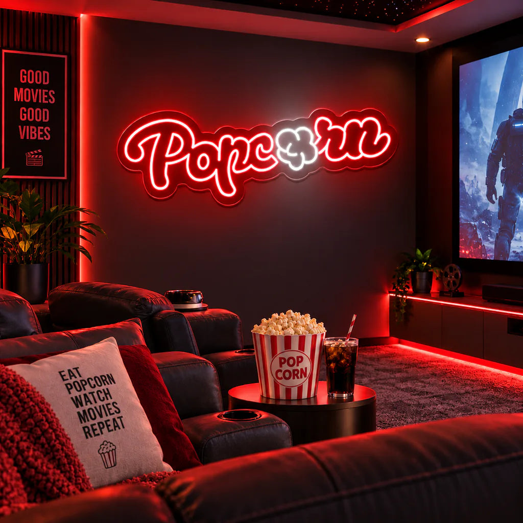 Popcorn Neon Sign