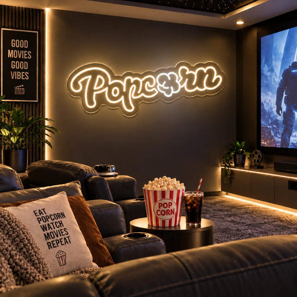 Popcorn Neon Sign