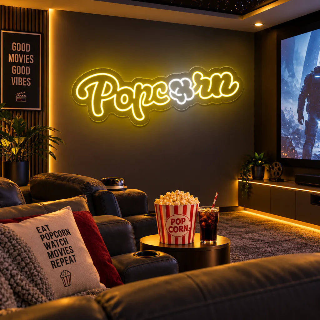 Popcorn Neon Sign