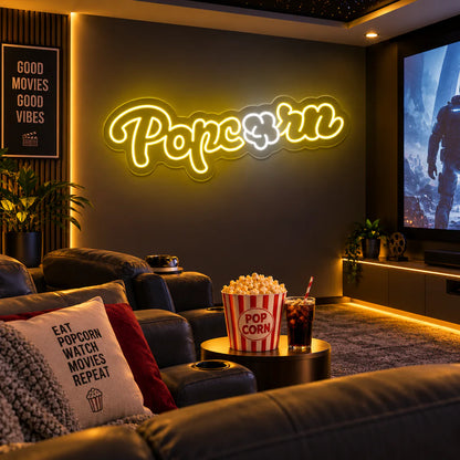Popcorn Neon Sign