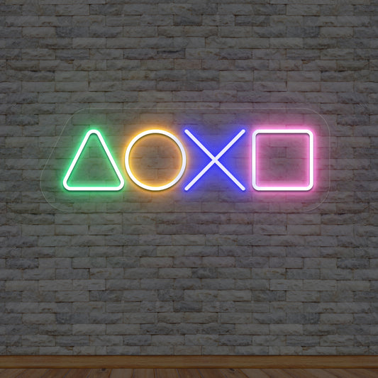 PlayStation Icons Neon Sign