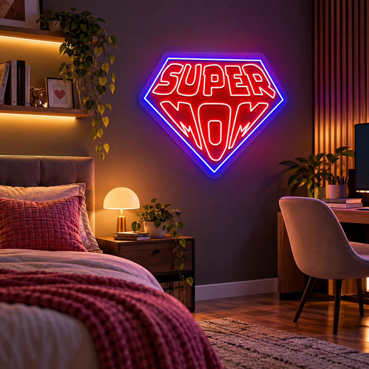 Super Mom Neon Sign