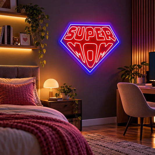 Super Mom Neon Sign