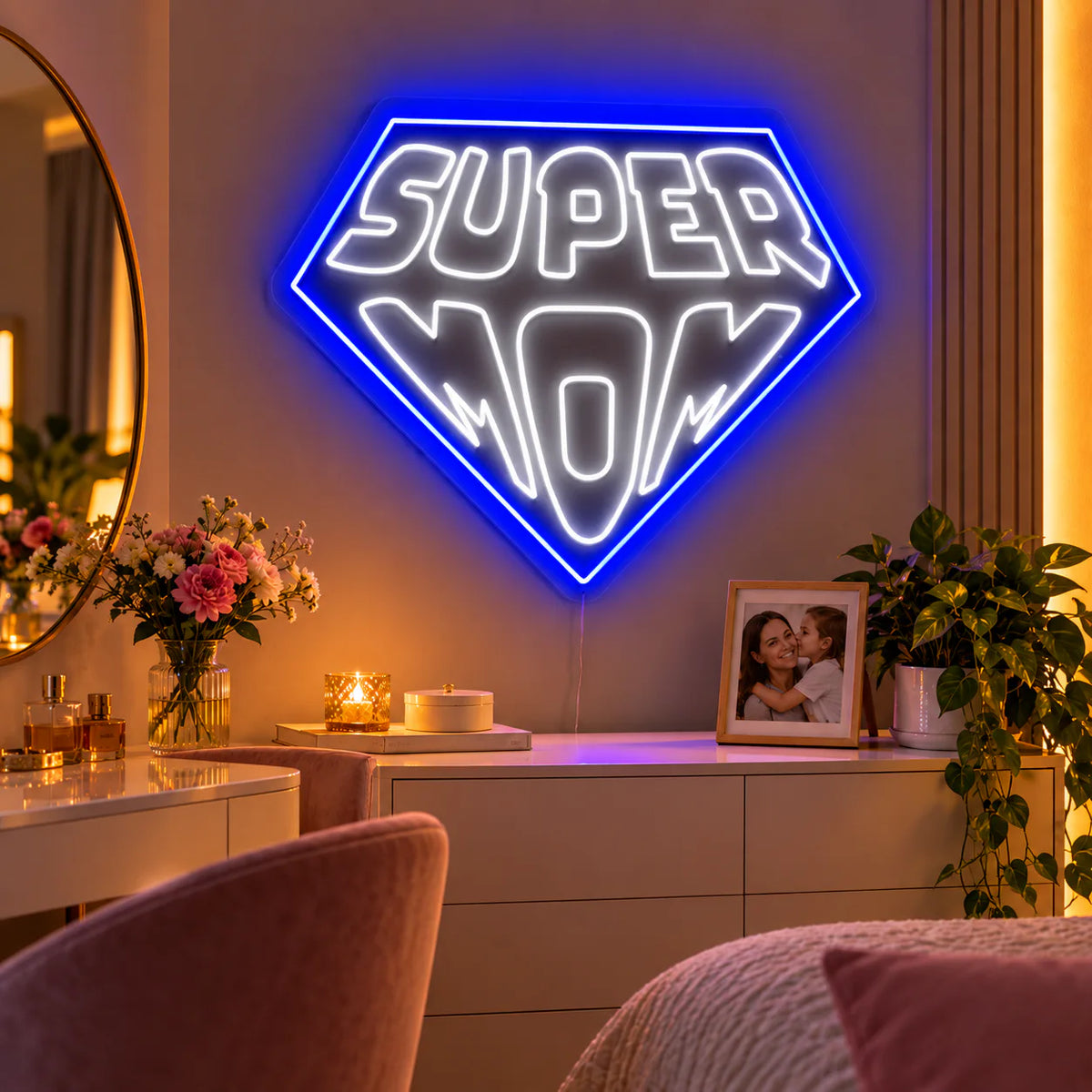 Super Mom Neon Sign