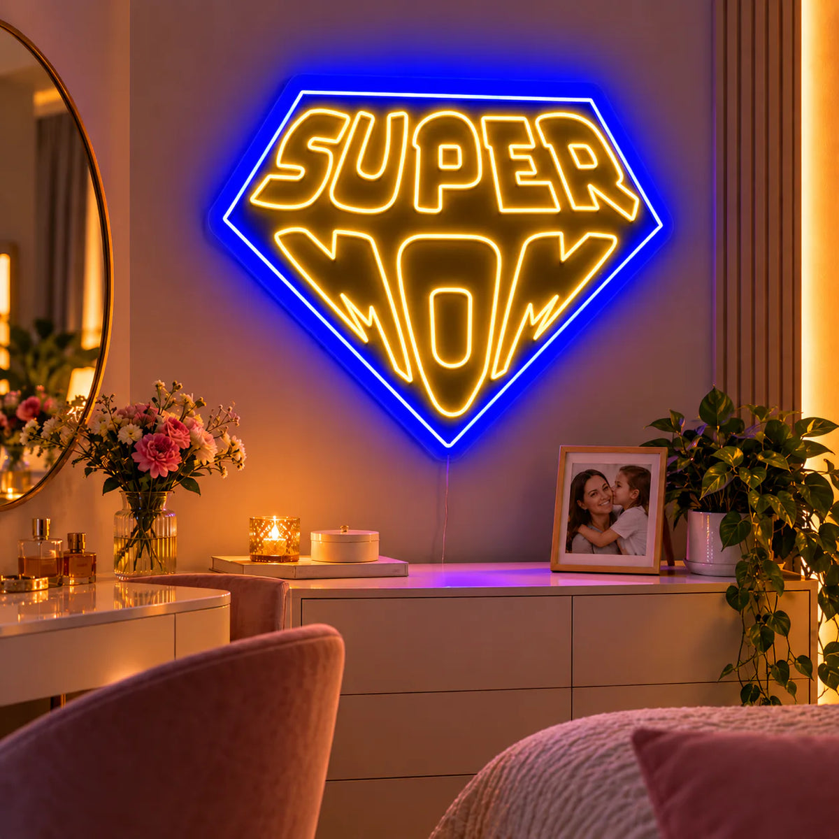 Super Mom Neon Sign