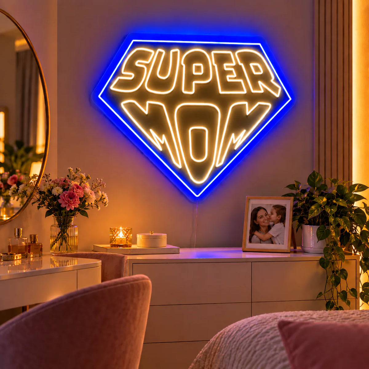 Super Mom Neon Sign