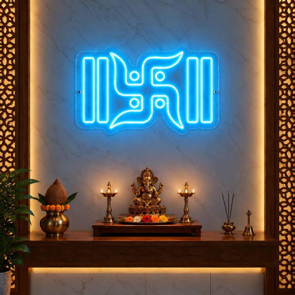 Swastik LED Neon Light