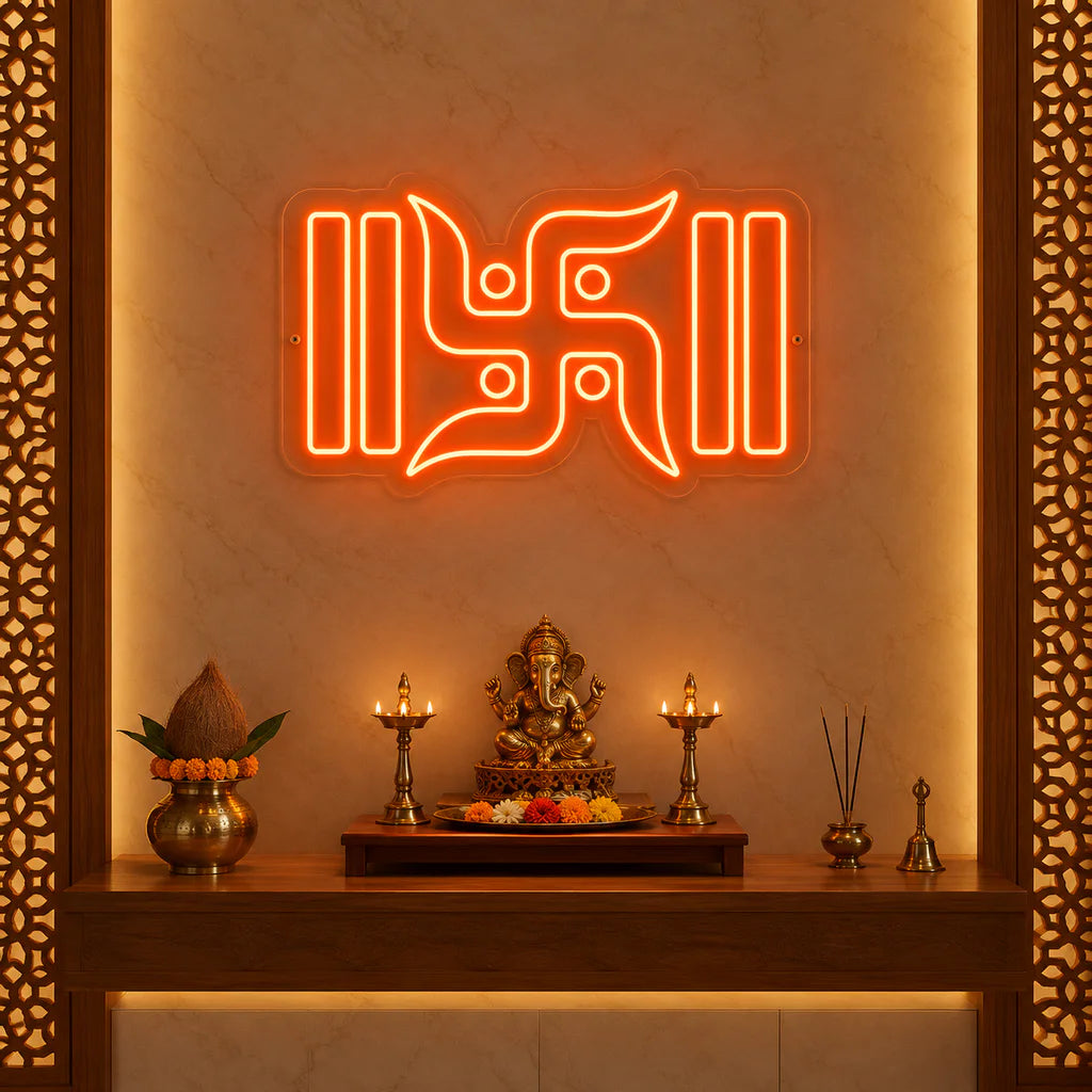 Swastik LED Neon Light