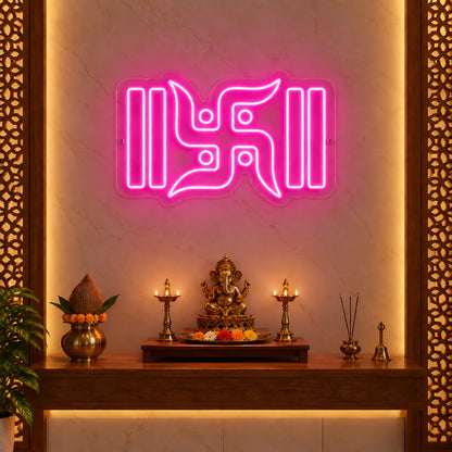Swastik LED Neon Light