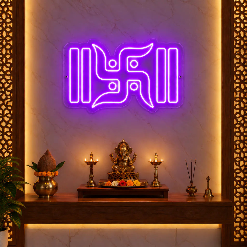 Swastik LED Neon Light