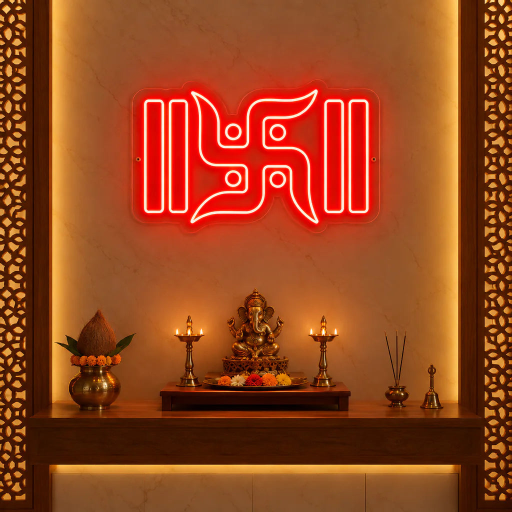 Swastik LED Neon Light