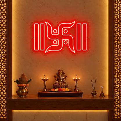 Swastik LED Neon Light