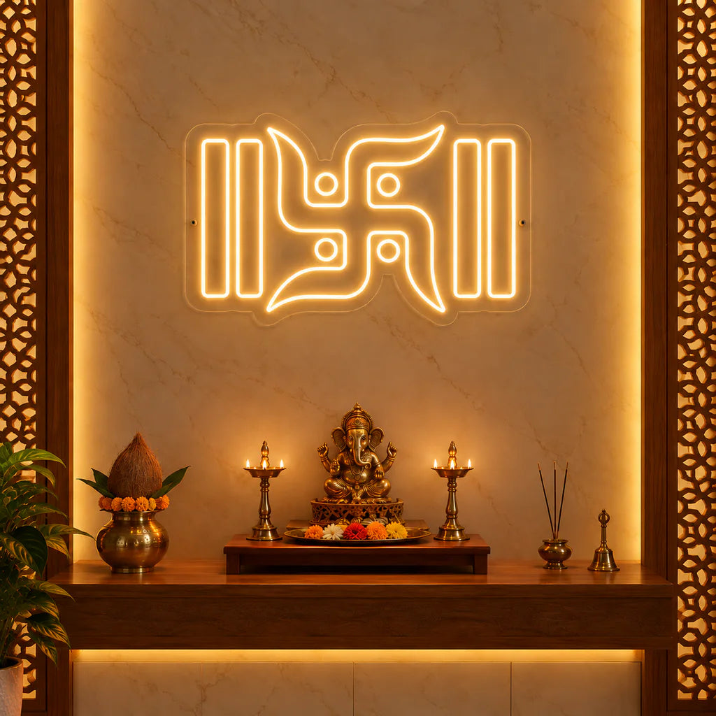 Swastik LED Neon Light