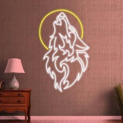 Wolf Neon Sign Cool Led Light