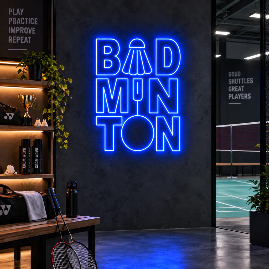 Badminton Neon Sign