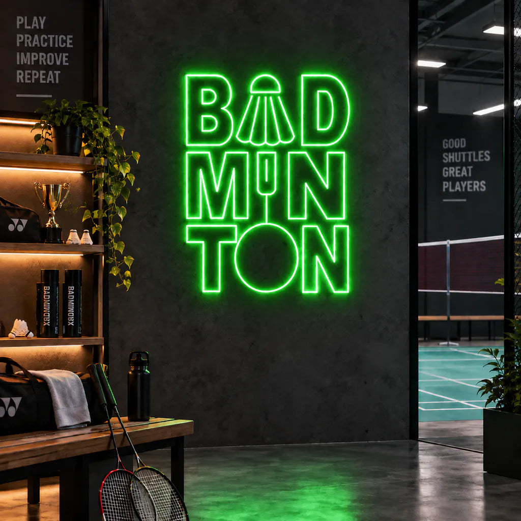Badminton Neon Sign
