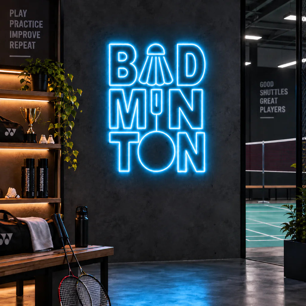 Badminton Neon Sign