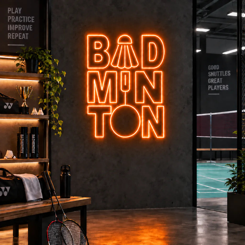 Badminton Neon Sign