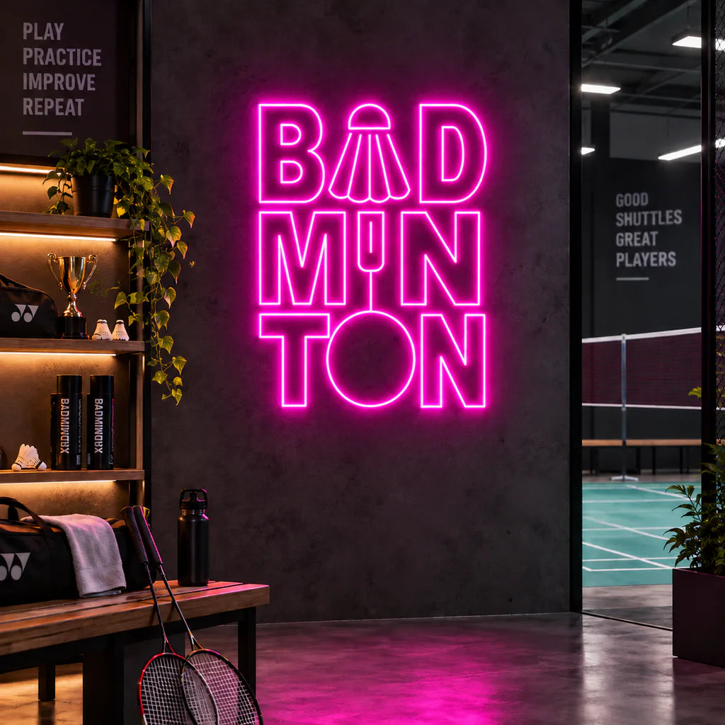 Badminton Neon Sign