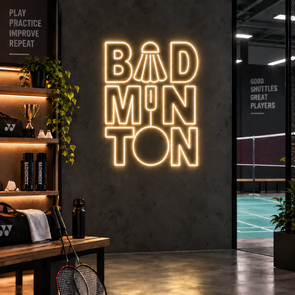 Badminton Neon Sign