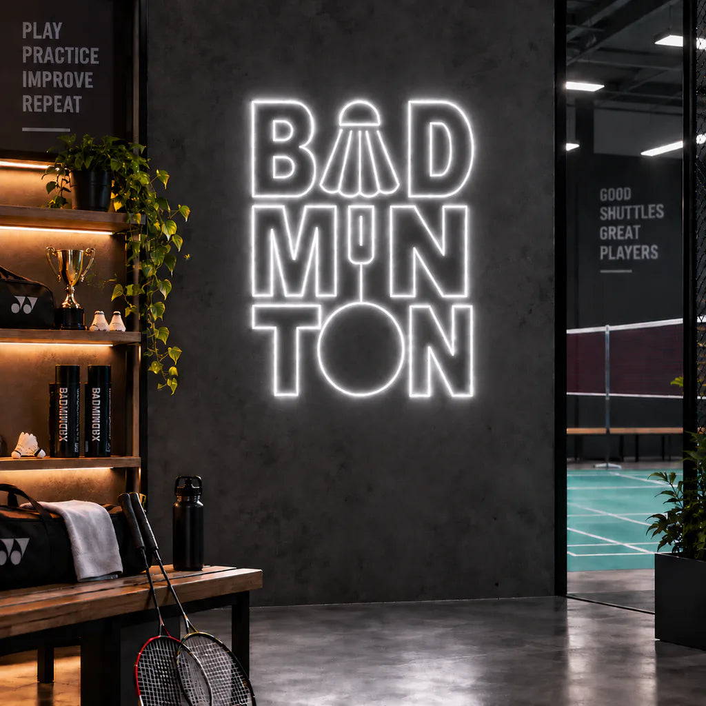 Badminton Neon Sign