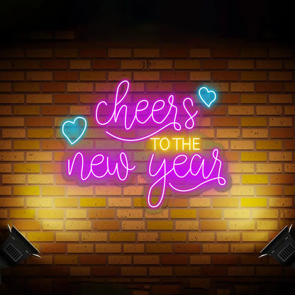 Cheers To The New Year Neon Sign