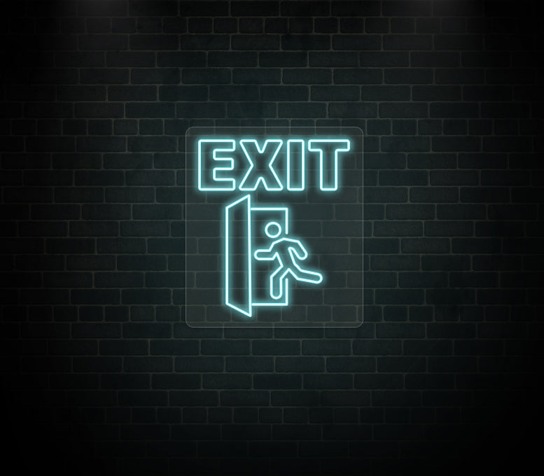 exit neon sign