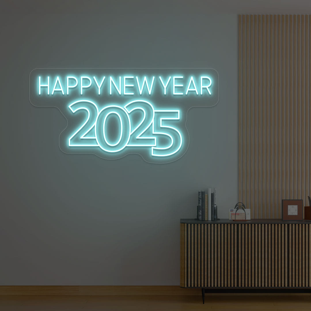 Happy New Year with year Neon Sign