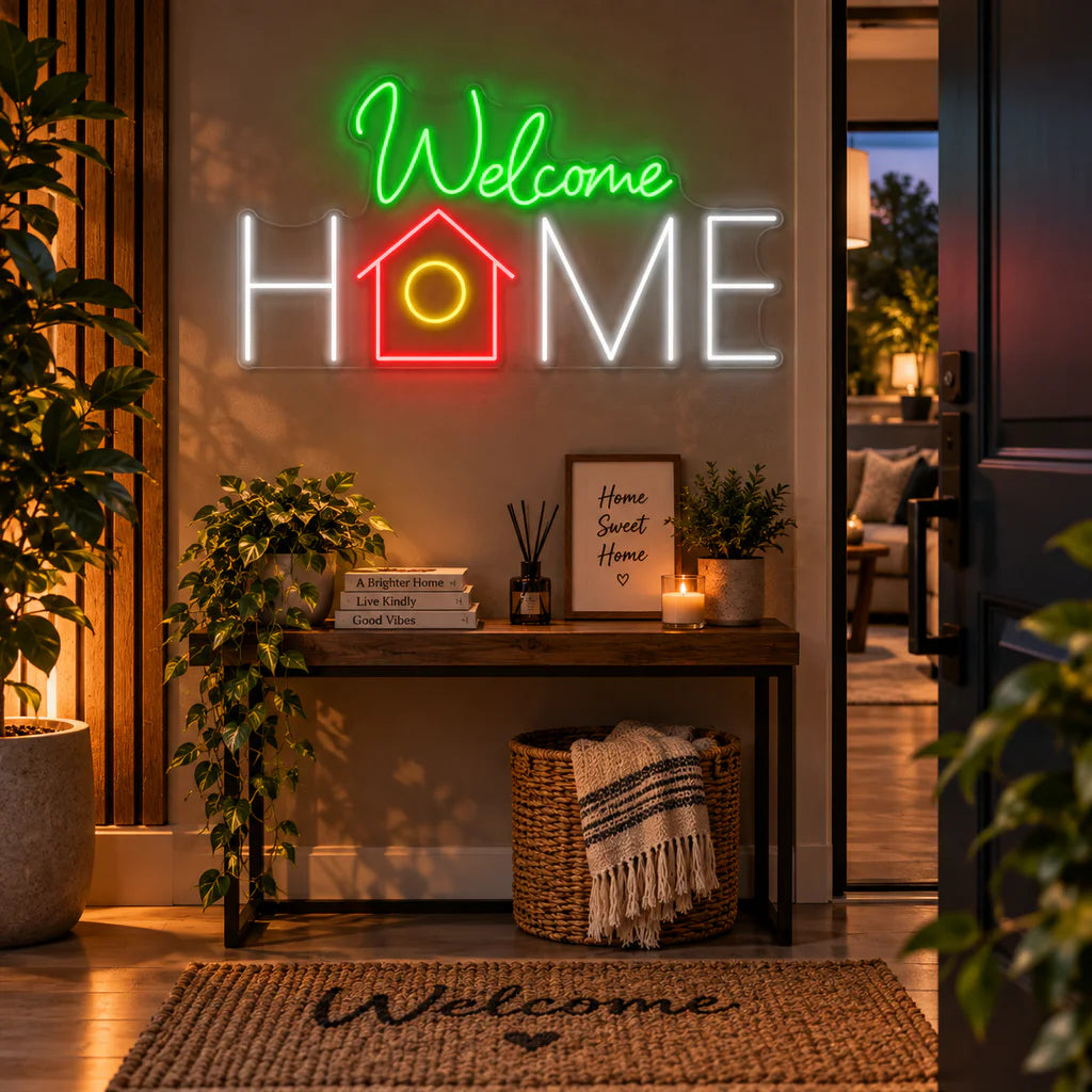 Welcome Home Neon Sign Led Light