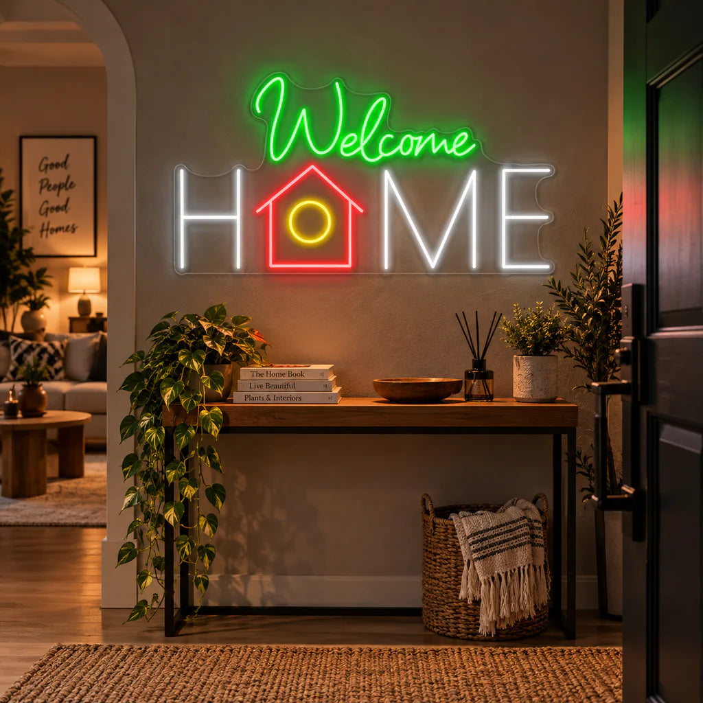 Welcome Home Neon Sign Led Light