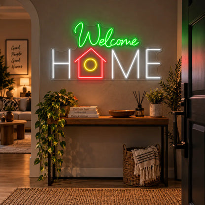 Welcome Home Neon Sign Led Light