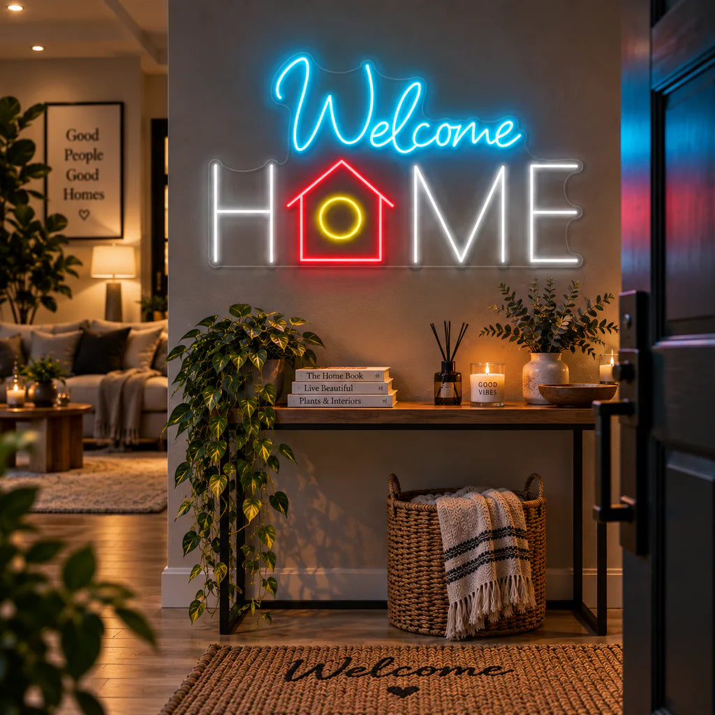 Welcome Home Neon Sign Led Light